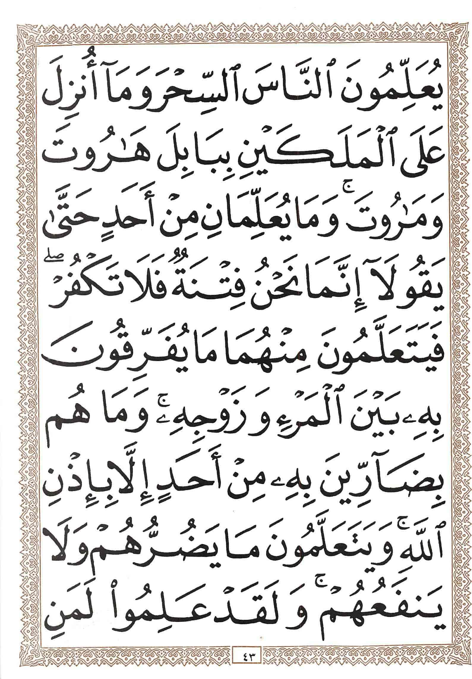 صفحة رقم 43 من قرآن الهاتف الجزء 1