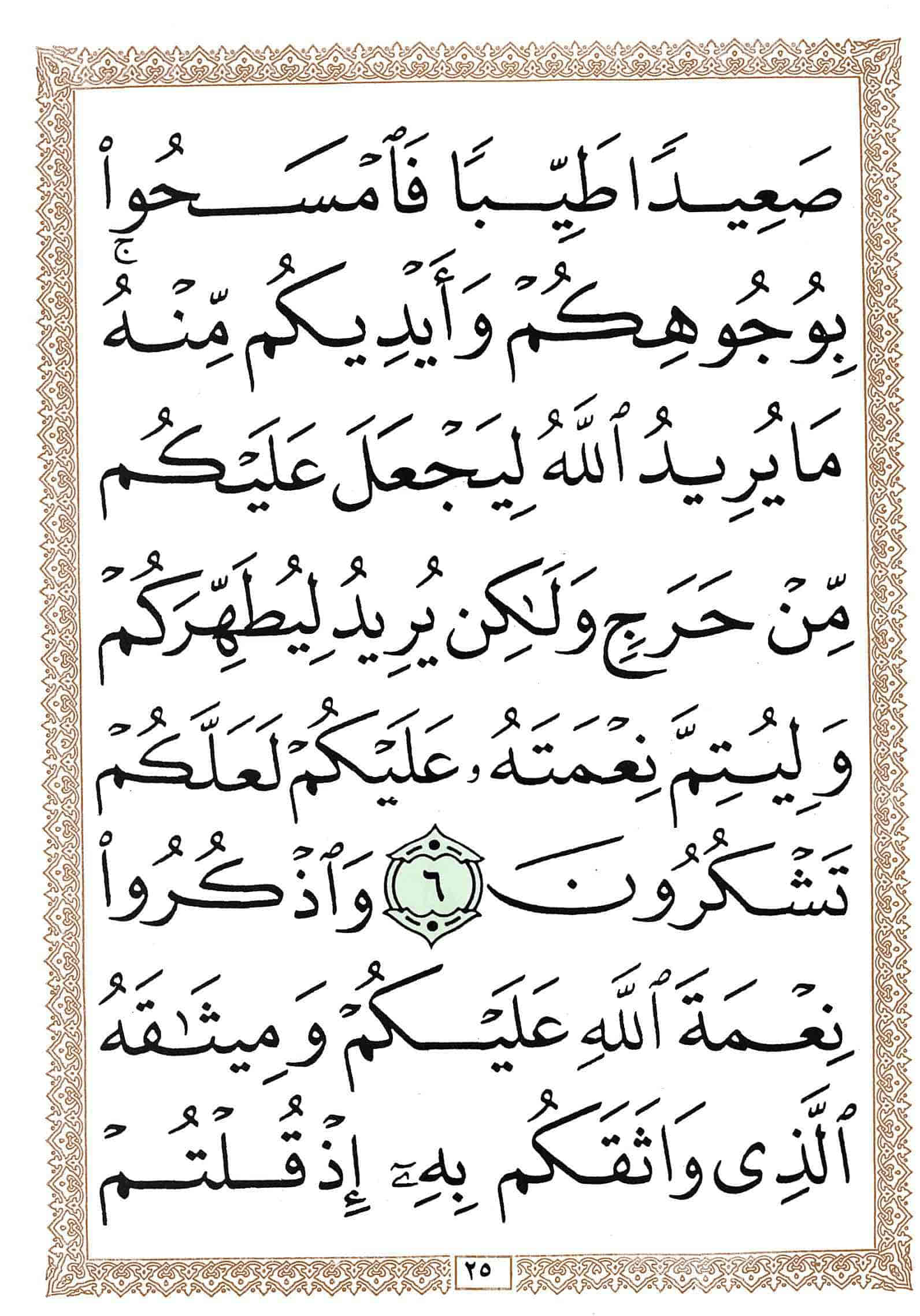 صفحة رقم 25 من قرآن الهاتف الجزء 6
