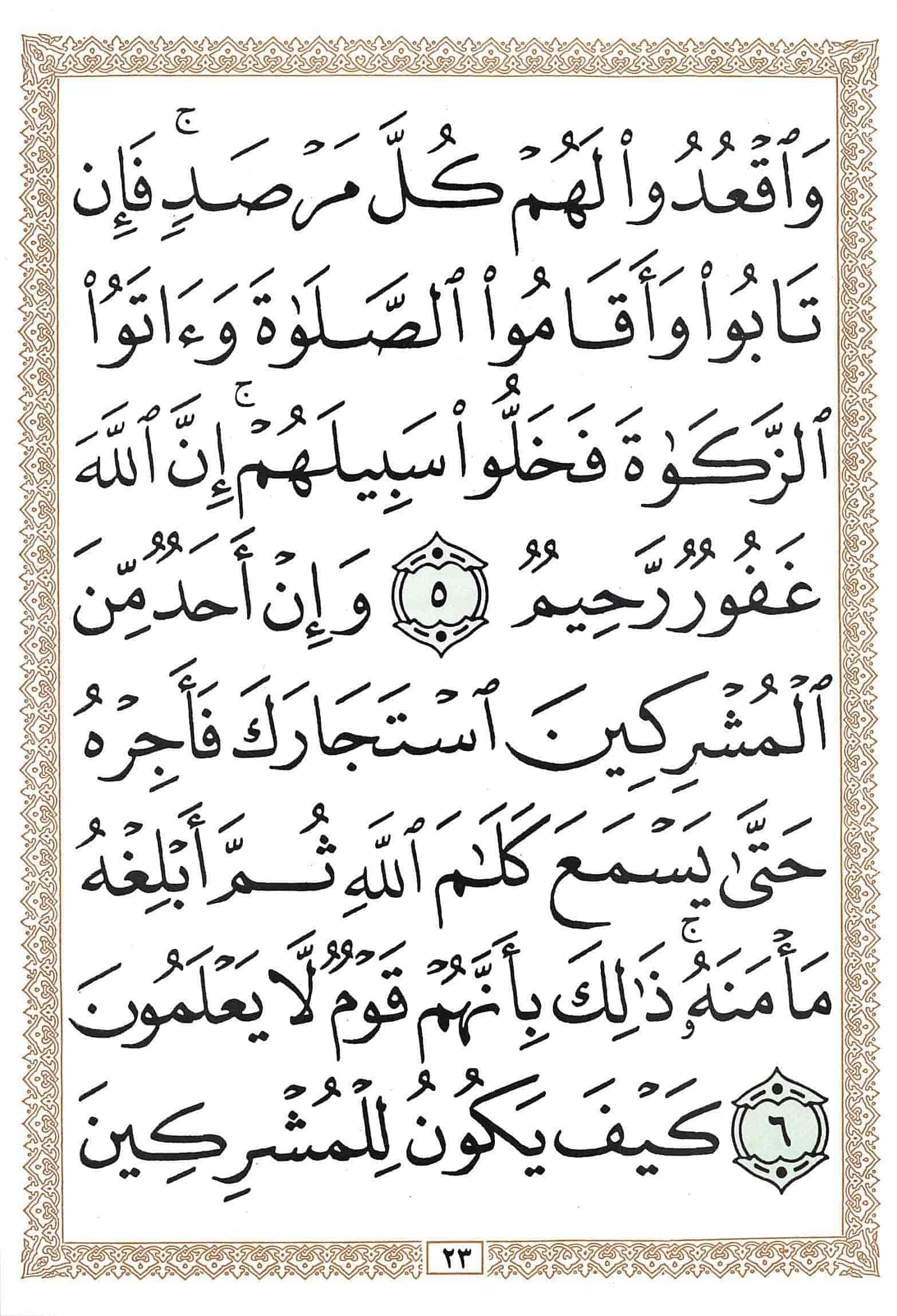 صفحة رقم 23 من قرآن الهاتف الجزء 10