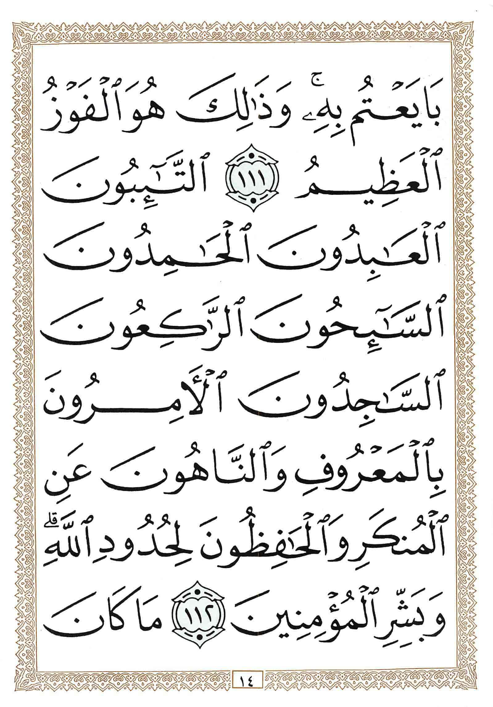 صفحة رقم 14 من قرآن الهاتف الجزء 11