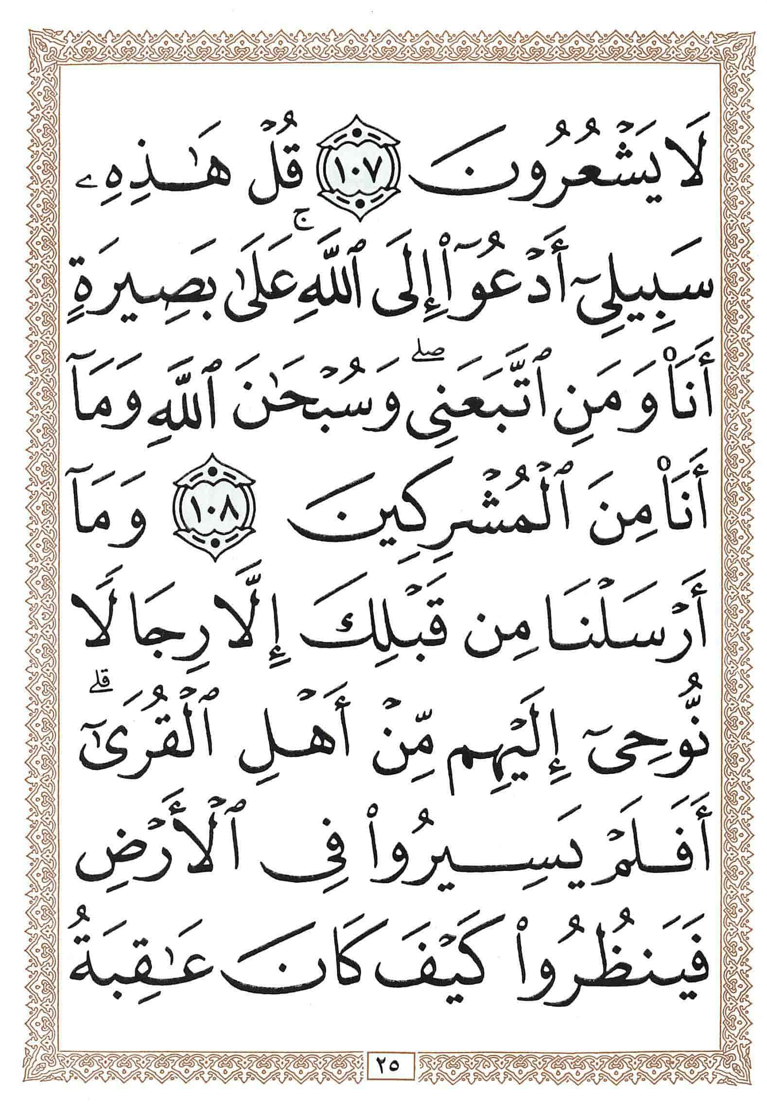 صفحة رقم 25 من قرآن الهاتف الجزء 13