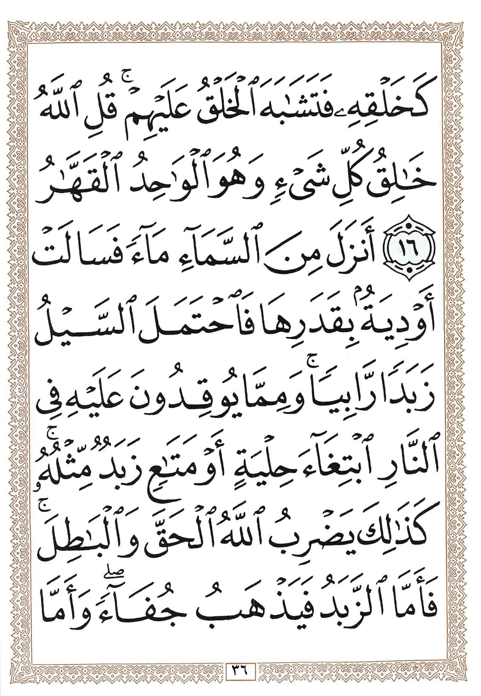 صفحة رقم 36 من قرآن الهاتف الجزء 13