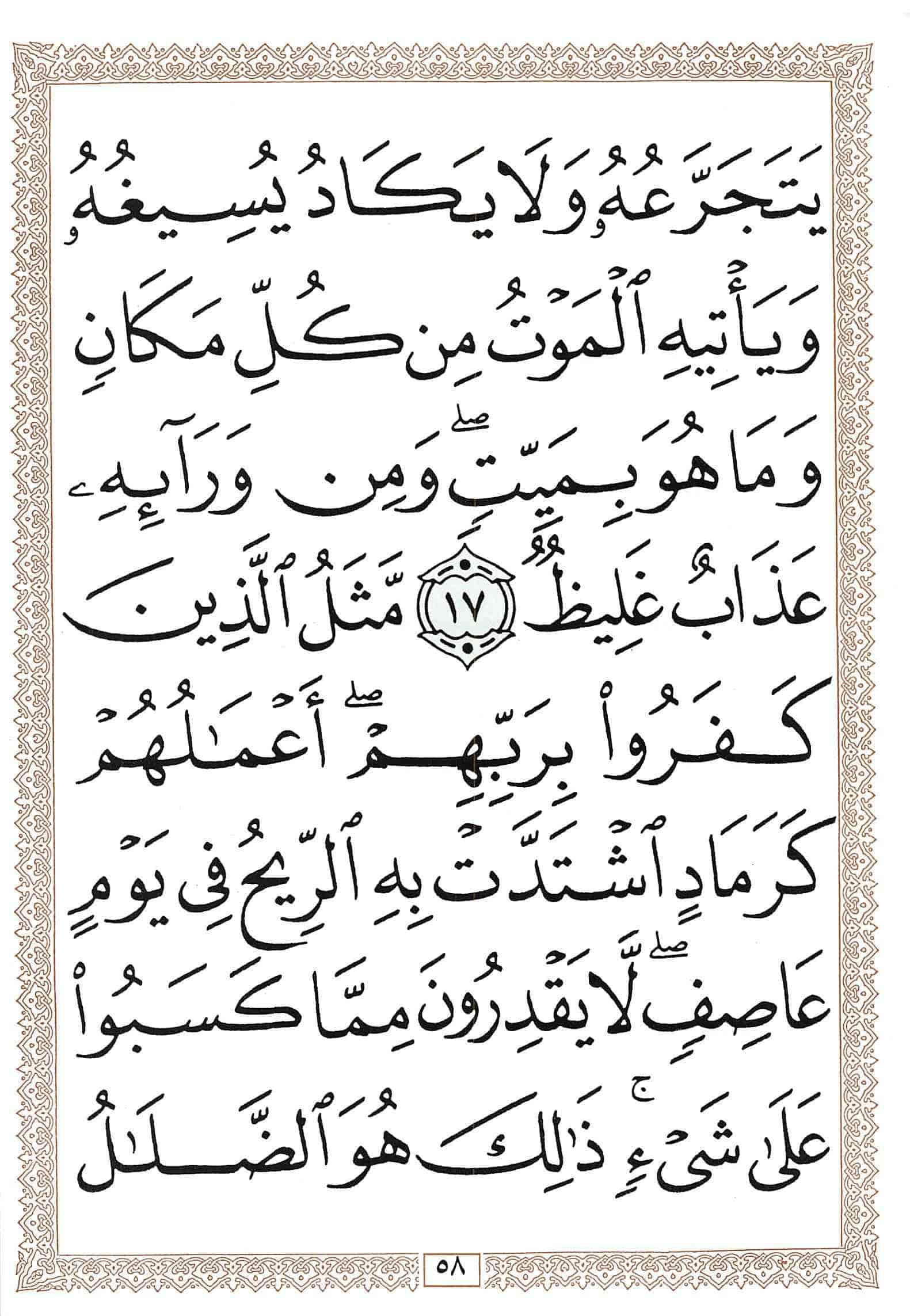 صفحة رقم 58 من قرآن الهاتف الجزء 13