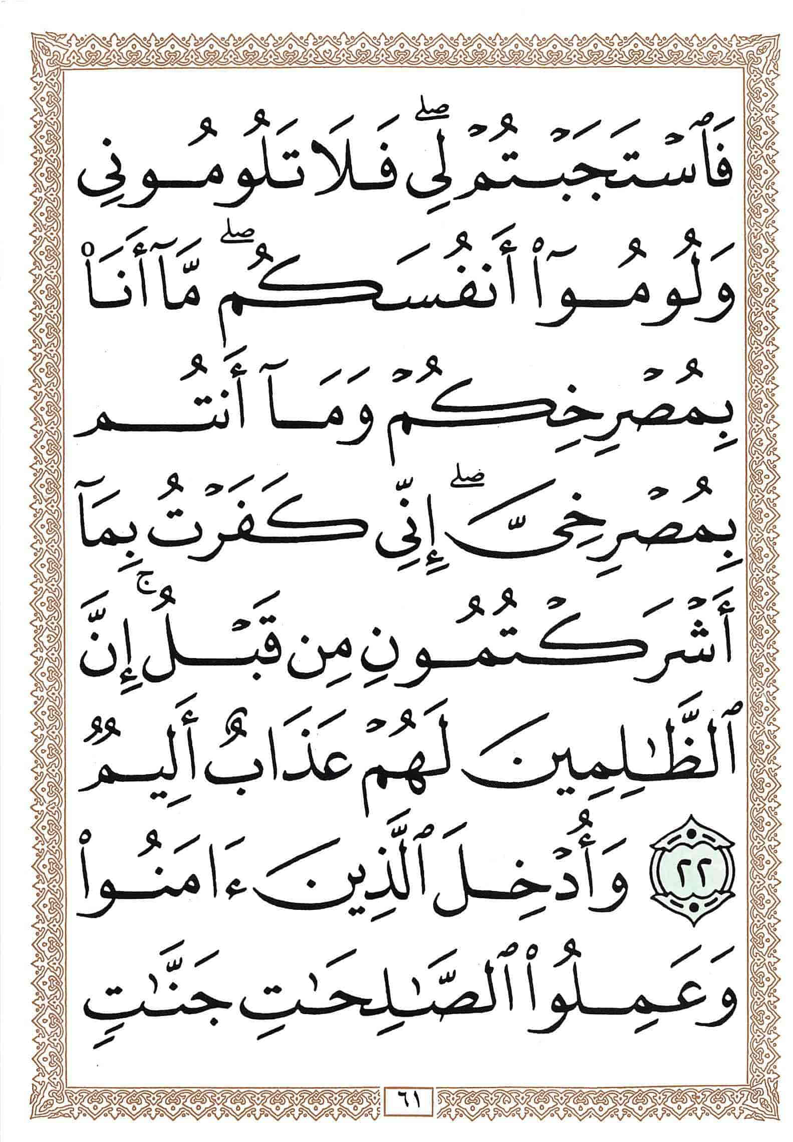 صفحة رقم 61 من قرآن الهاتف الجزء 13