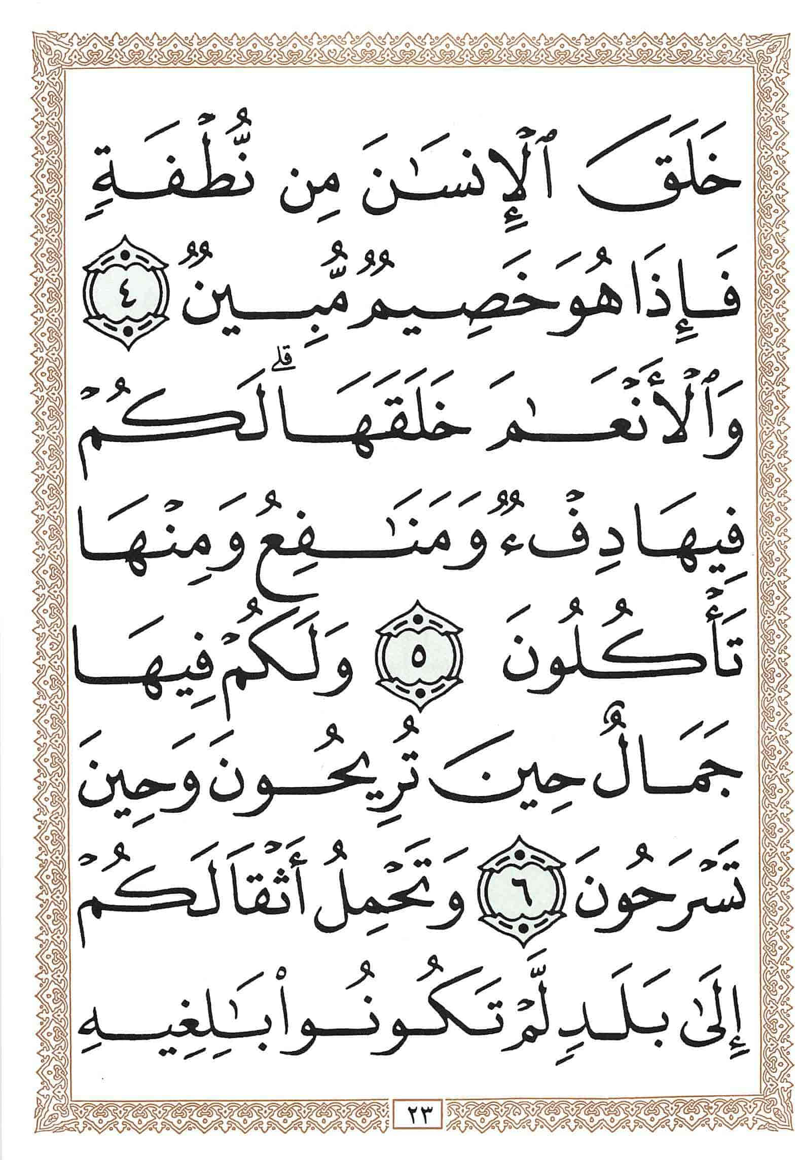 صفحة رقم 23 من قرآن الهاتف الجزء 14