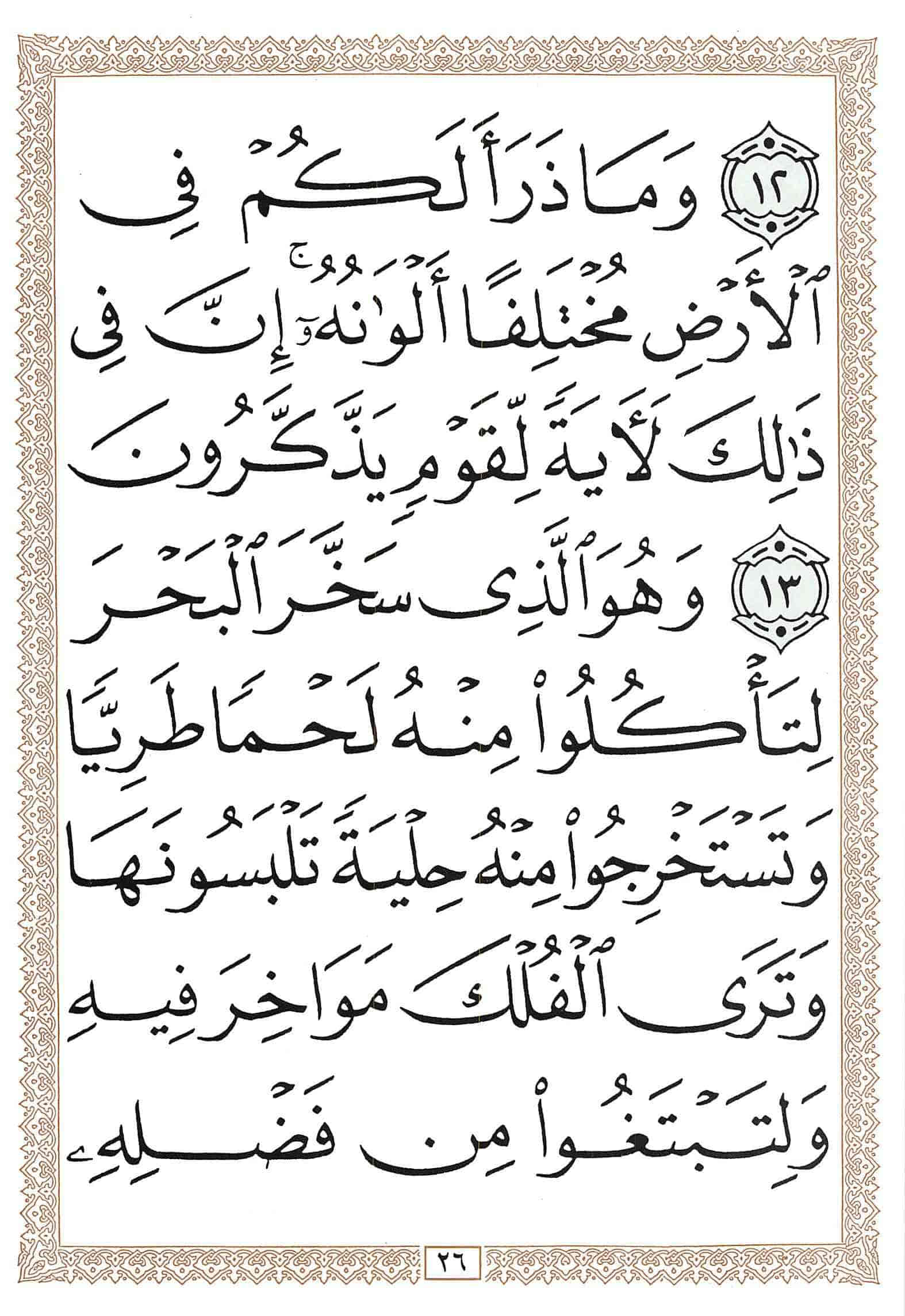 صفحة رقم 26 من قرآن الهاتف الجزء 14
