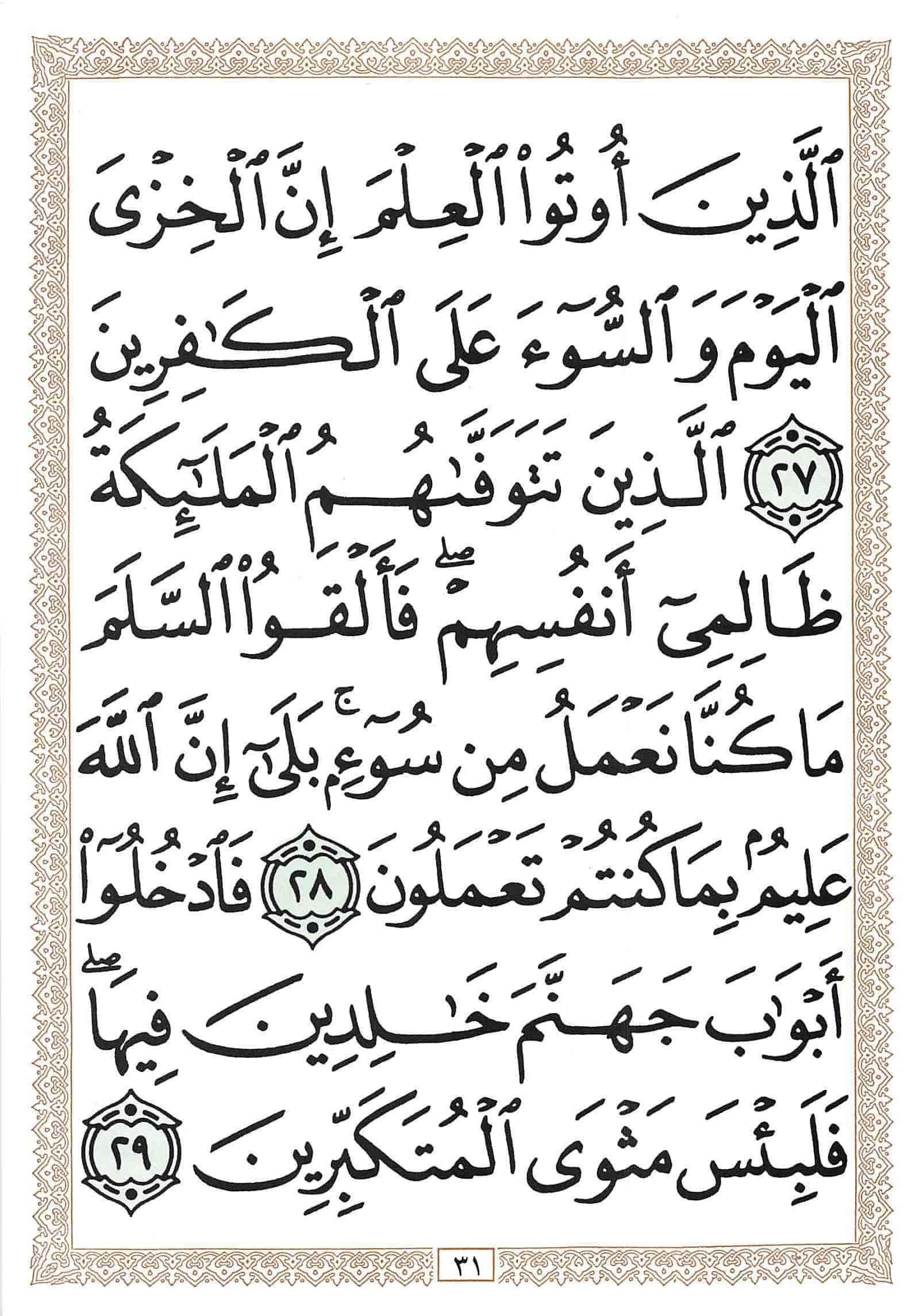 صفحة رقم 31 من قرآن الهاتف الجزء 14