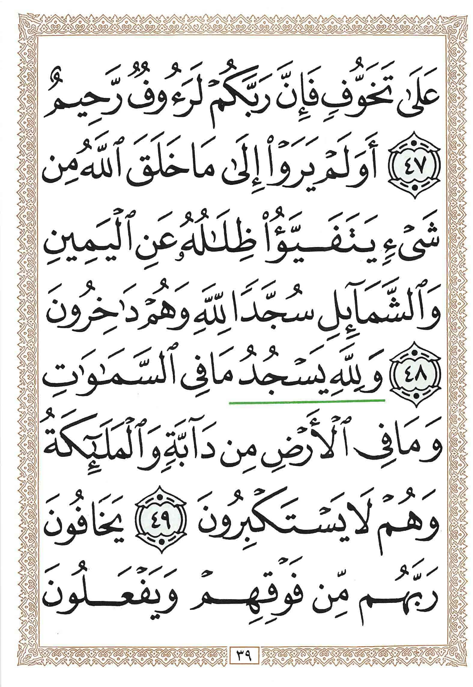 صفحة رقم 39 من قرآن الهاتف الجزء 14