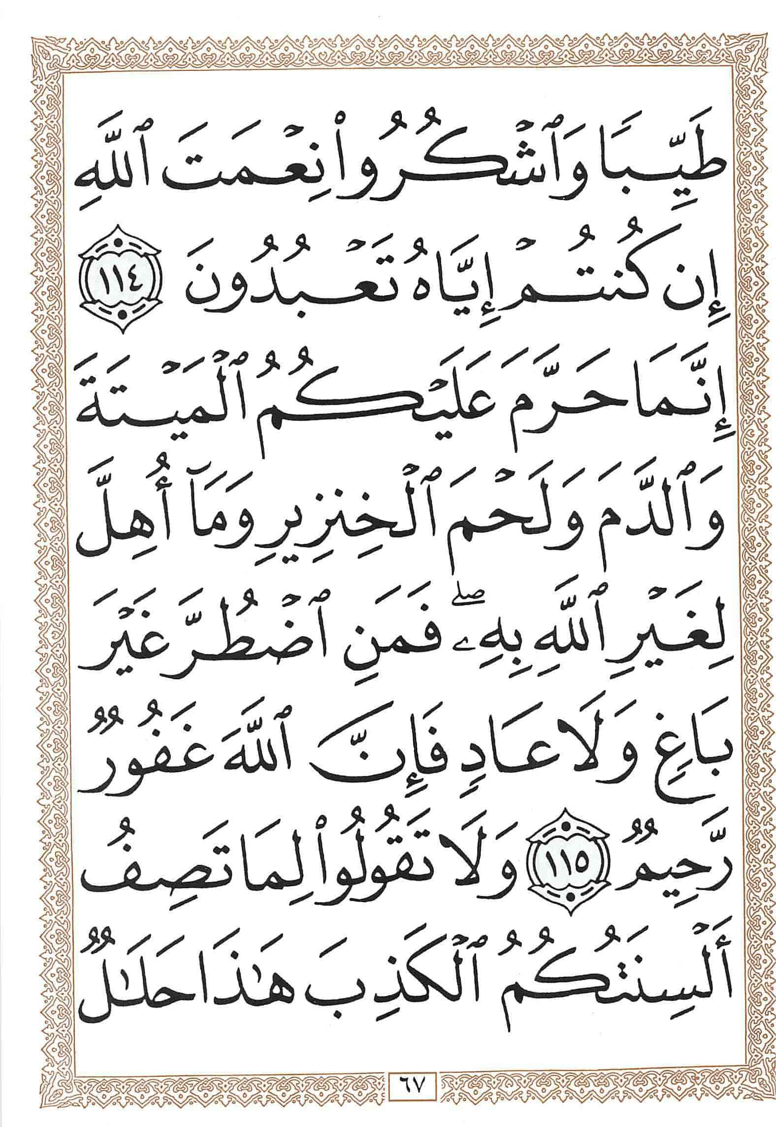 صفحة رقم 67 من قرآن الهاتف الجزء 14