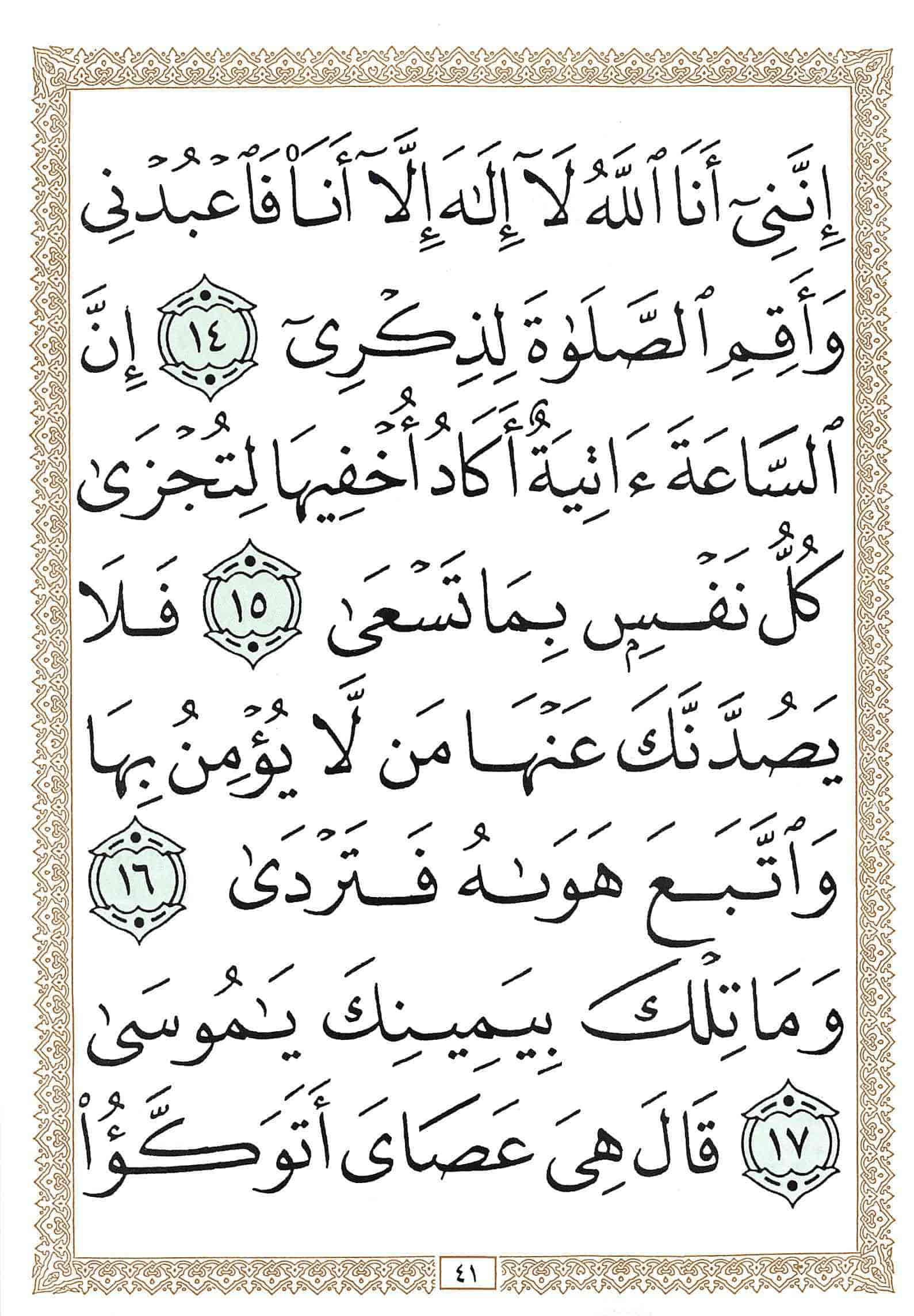 صفحة رقم 41 من قرآن الهاتف الجزء 16