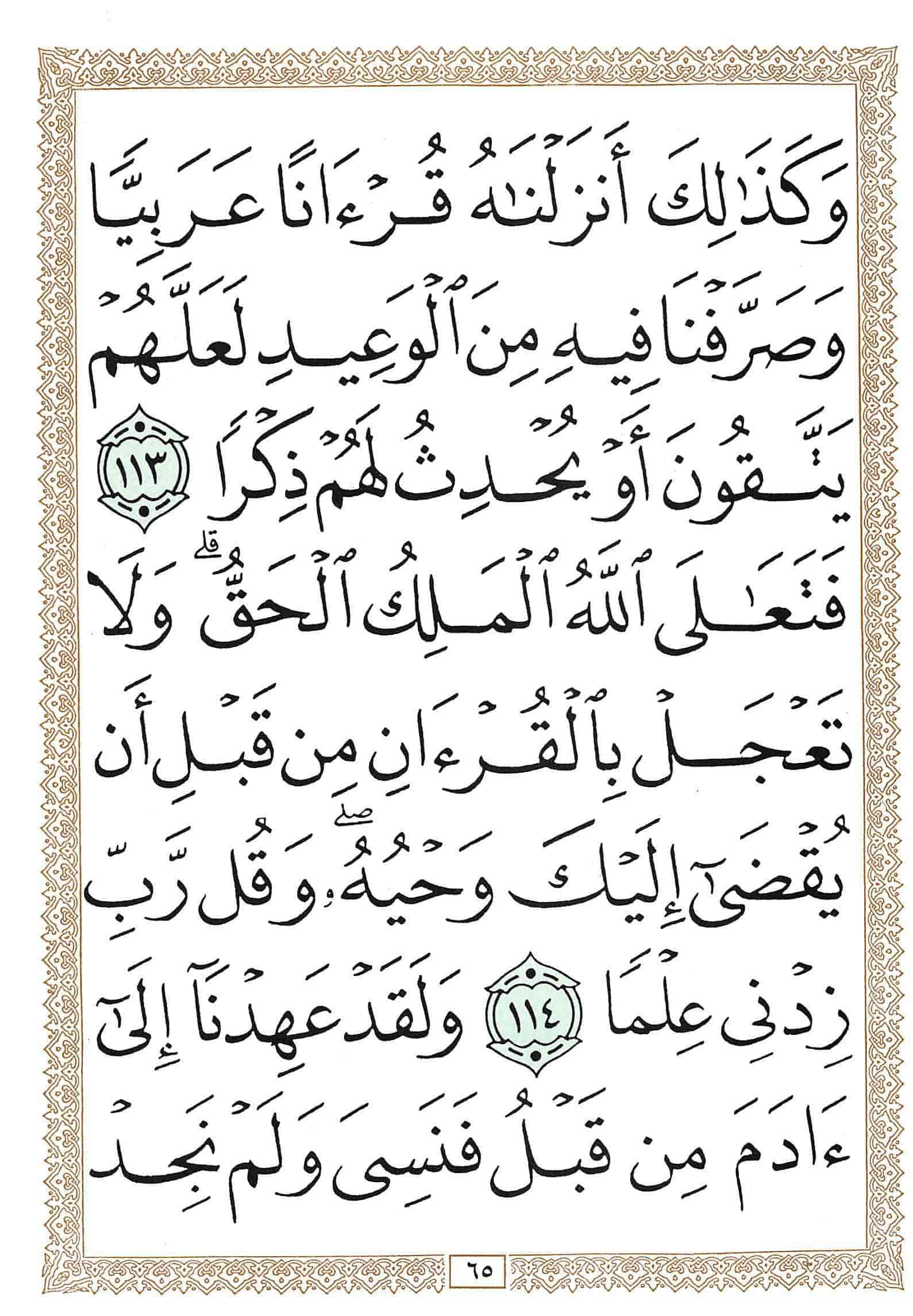 صفحة رقم 65 من قرآن الهاتف الجزء 16
