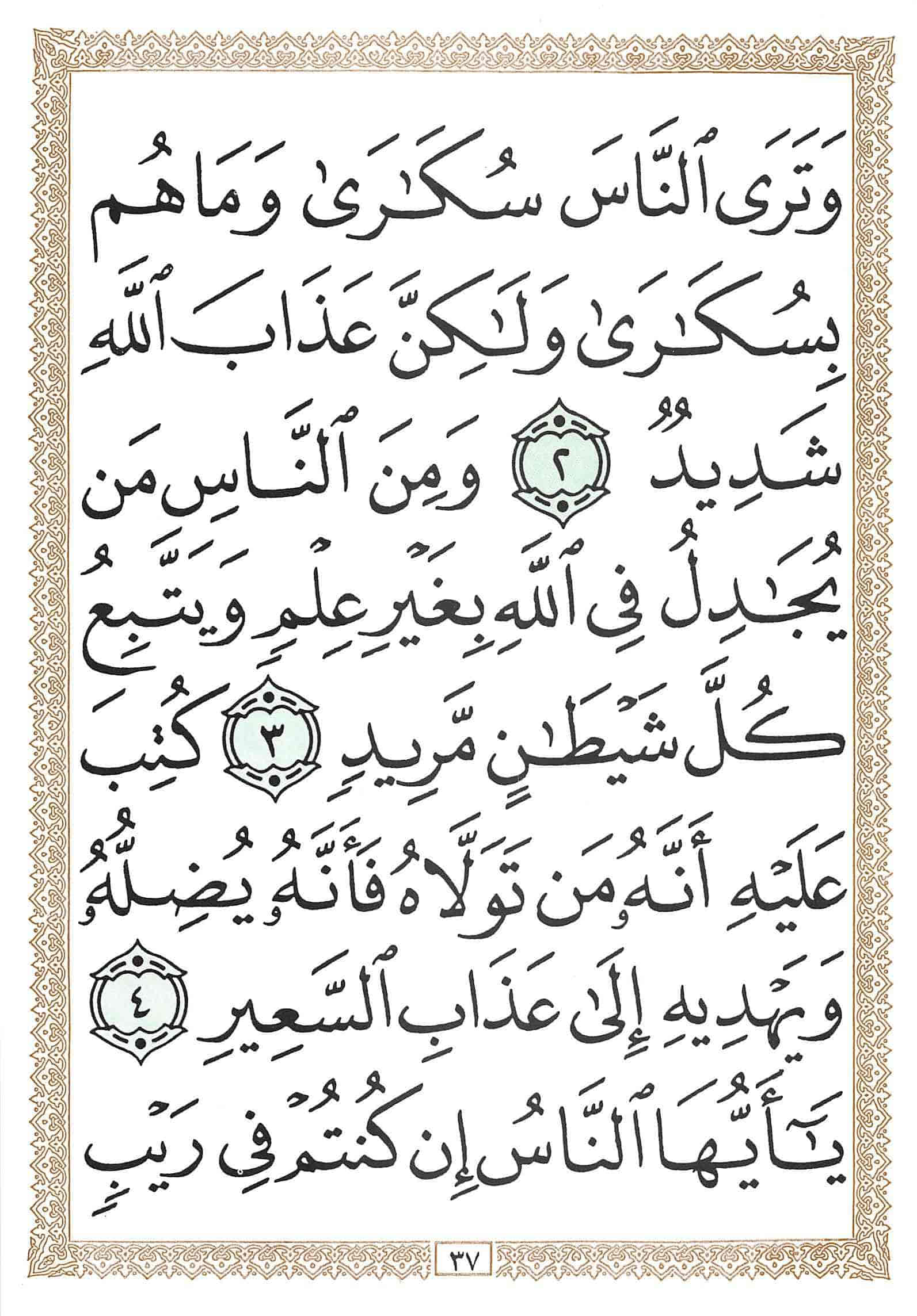 صفحة رقم 37 من قرآن الهاتف الجزء 17