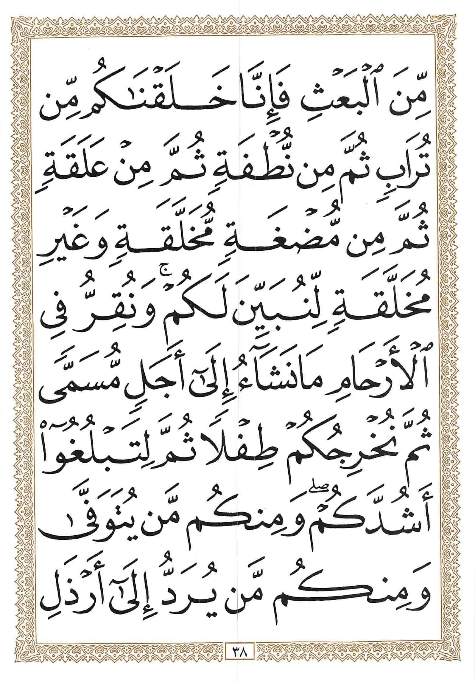 صفحة رقم 38 من قرآن الهاتف الجزء 17