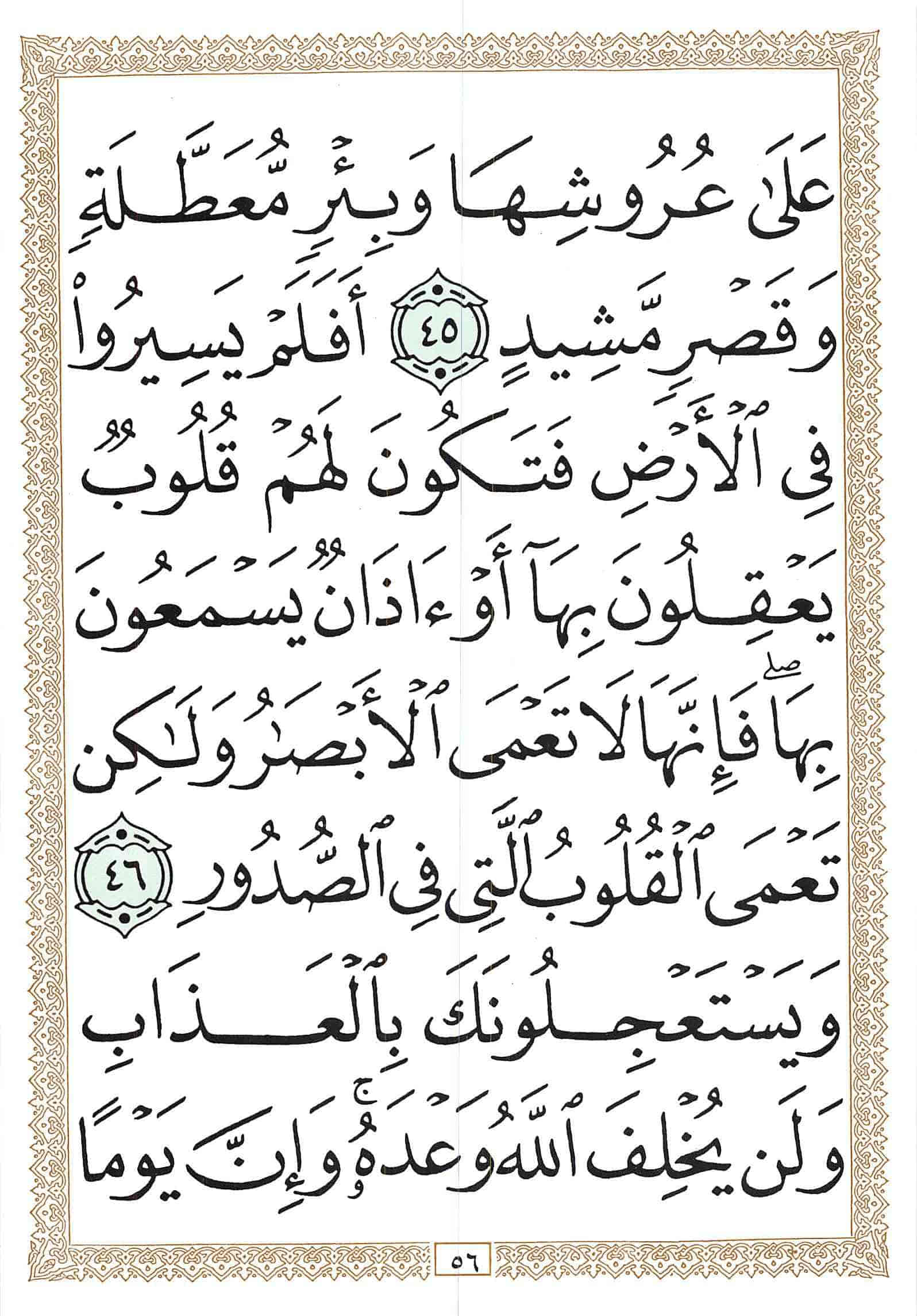 صفحة رقم 56 من قرآن الهاتف الجزء 17