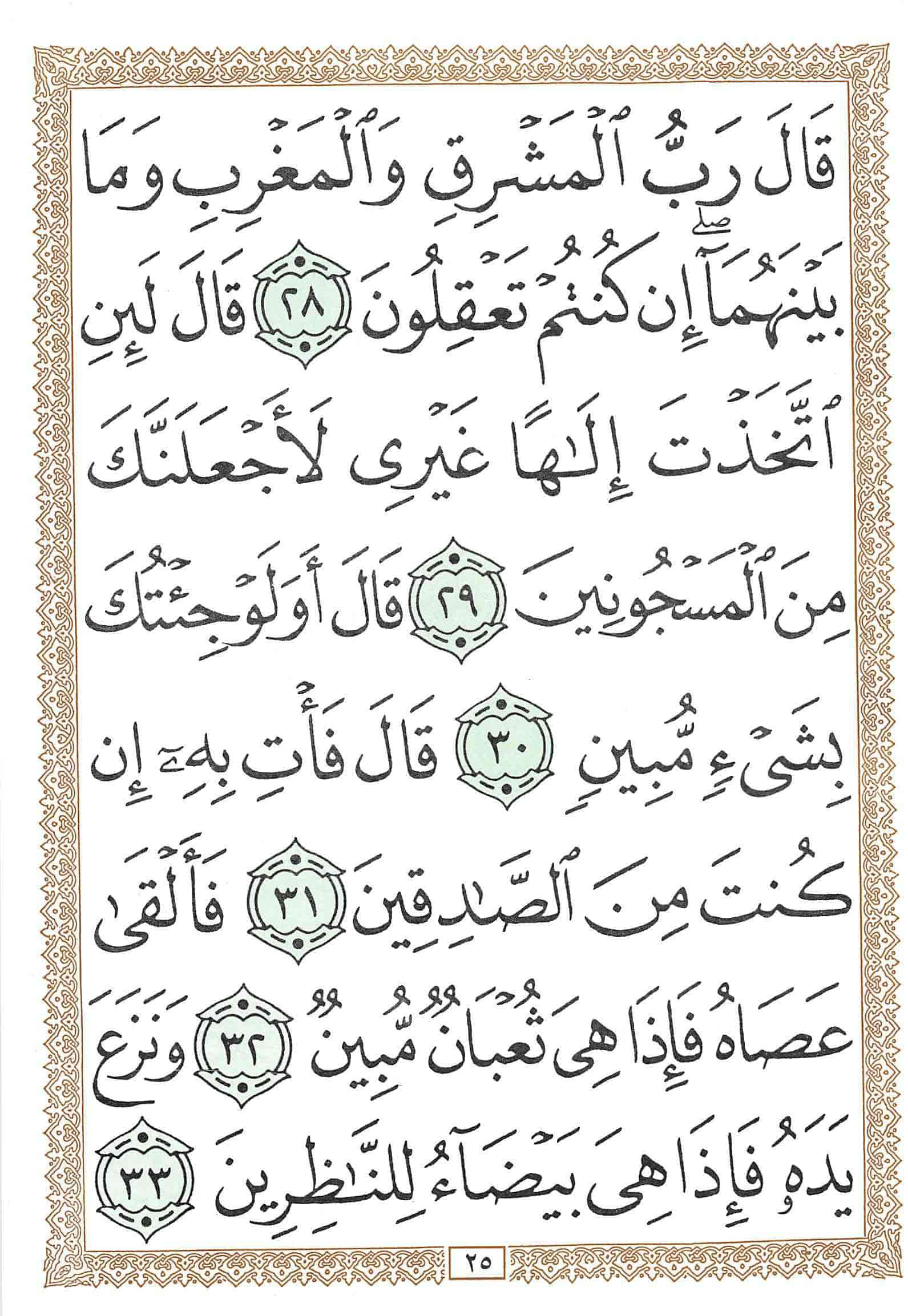 صفحة رقم 25 من قرآن الهاتف الجزء 19