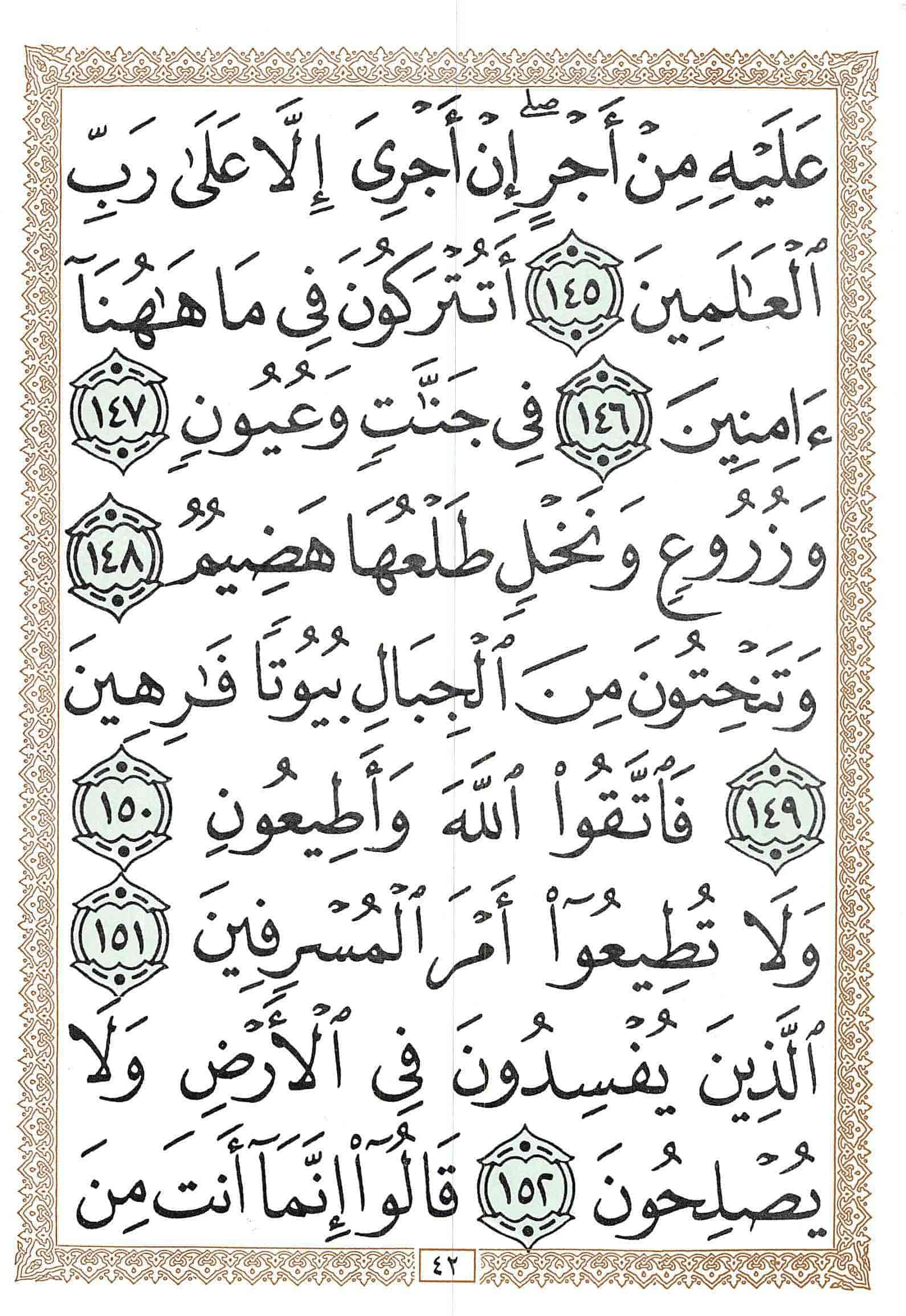 صفحة رقم 42 من قرآن الهاتف الجزء 19