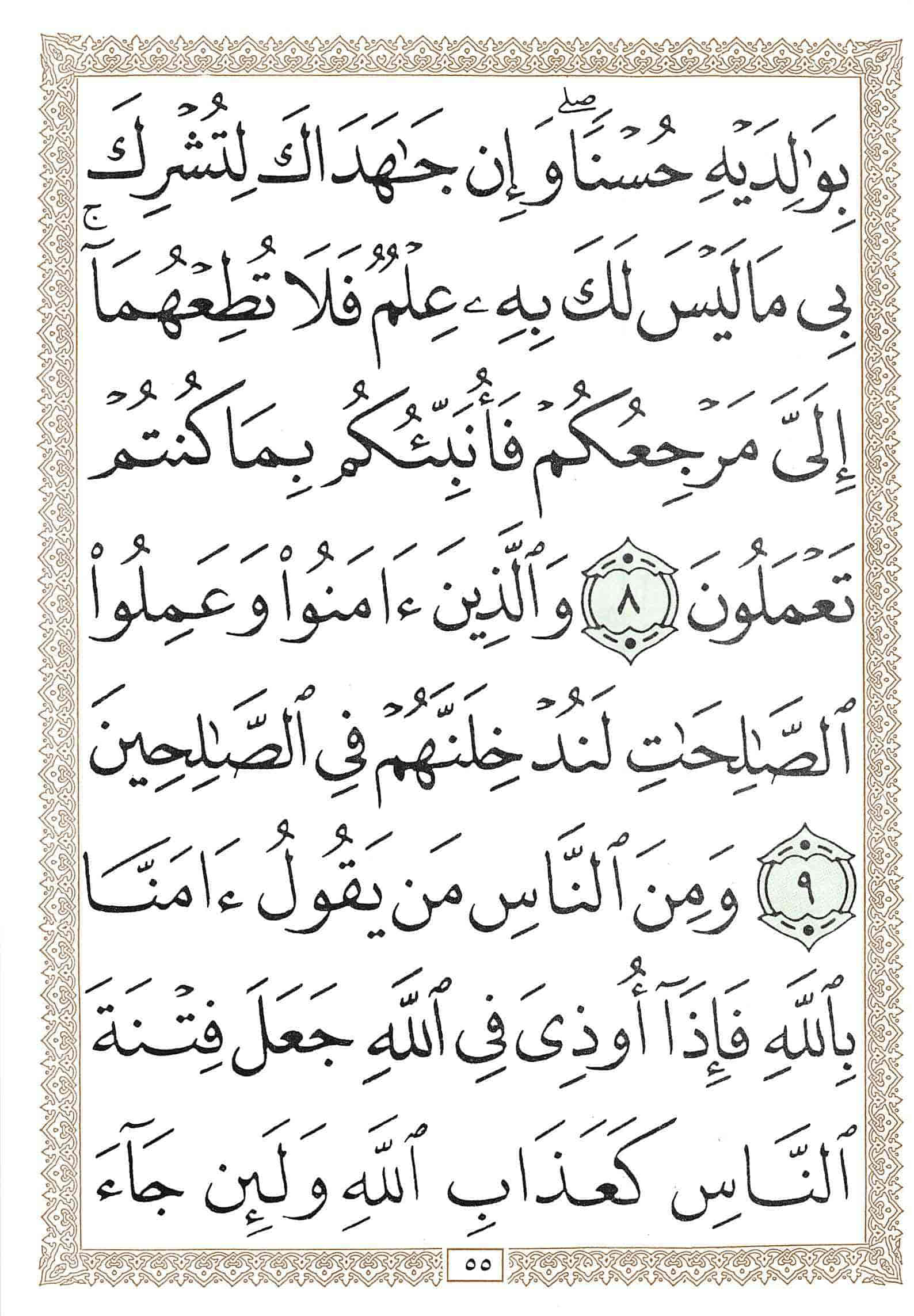 صفحة رقم 55 من قرآن الهاتف الجزء 20