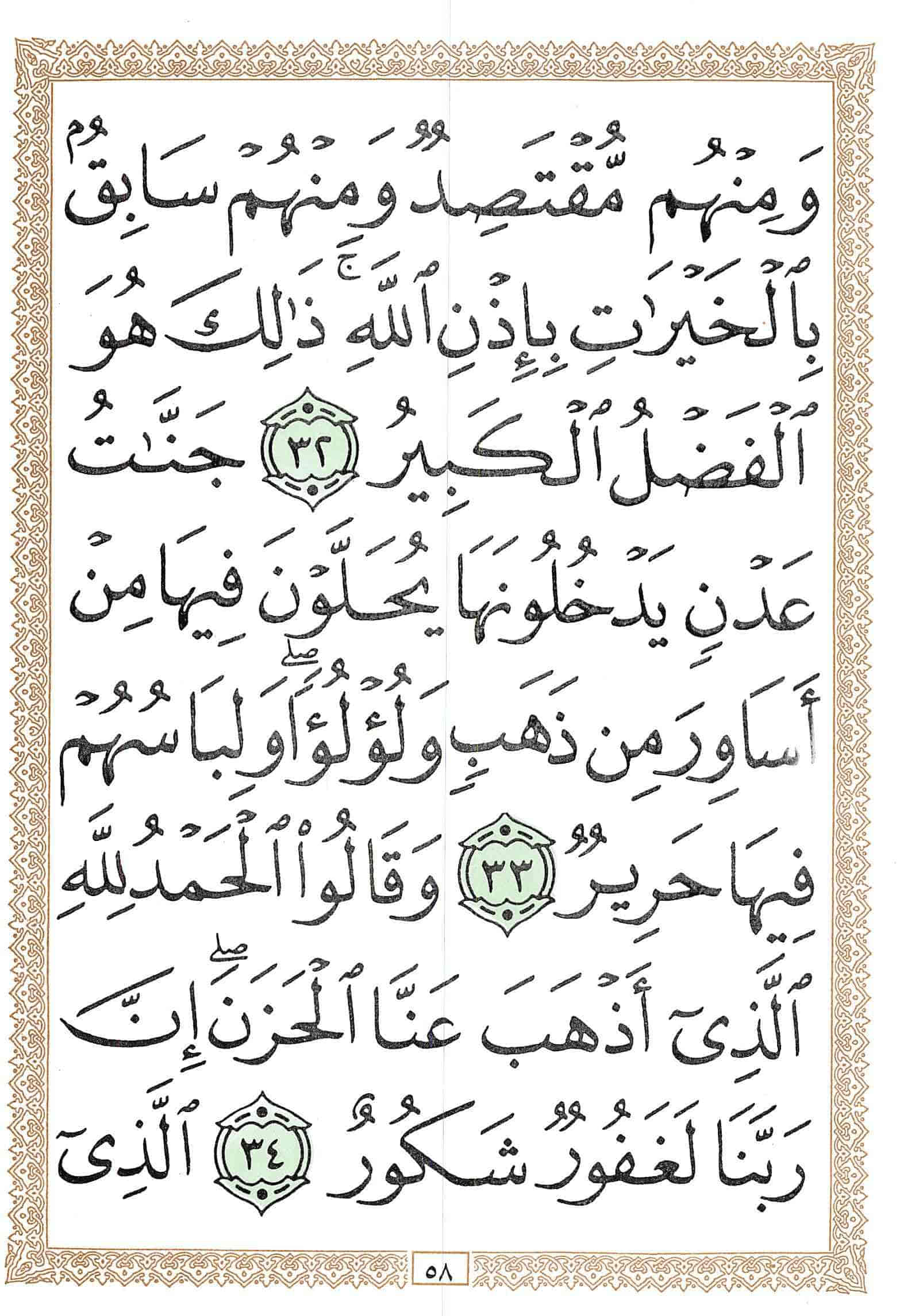 صفحة رقم 58 من قرآن الهاتف الجزء 22