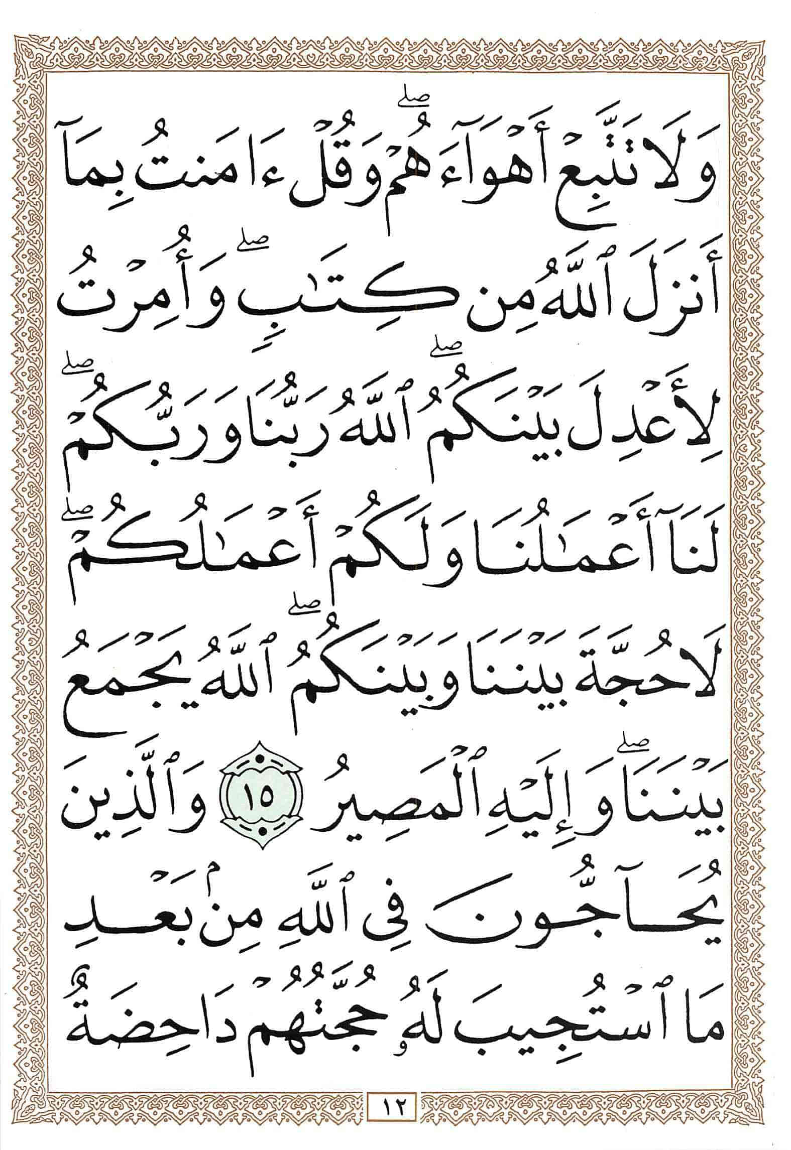 صفحة رقم 12 من قرآن الهاتف الجزء 25