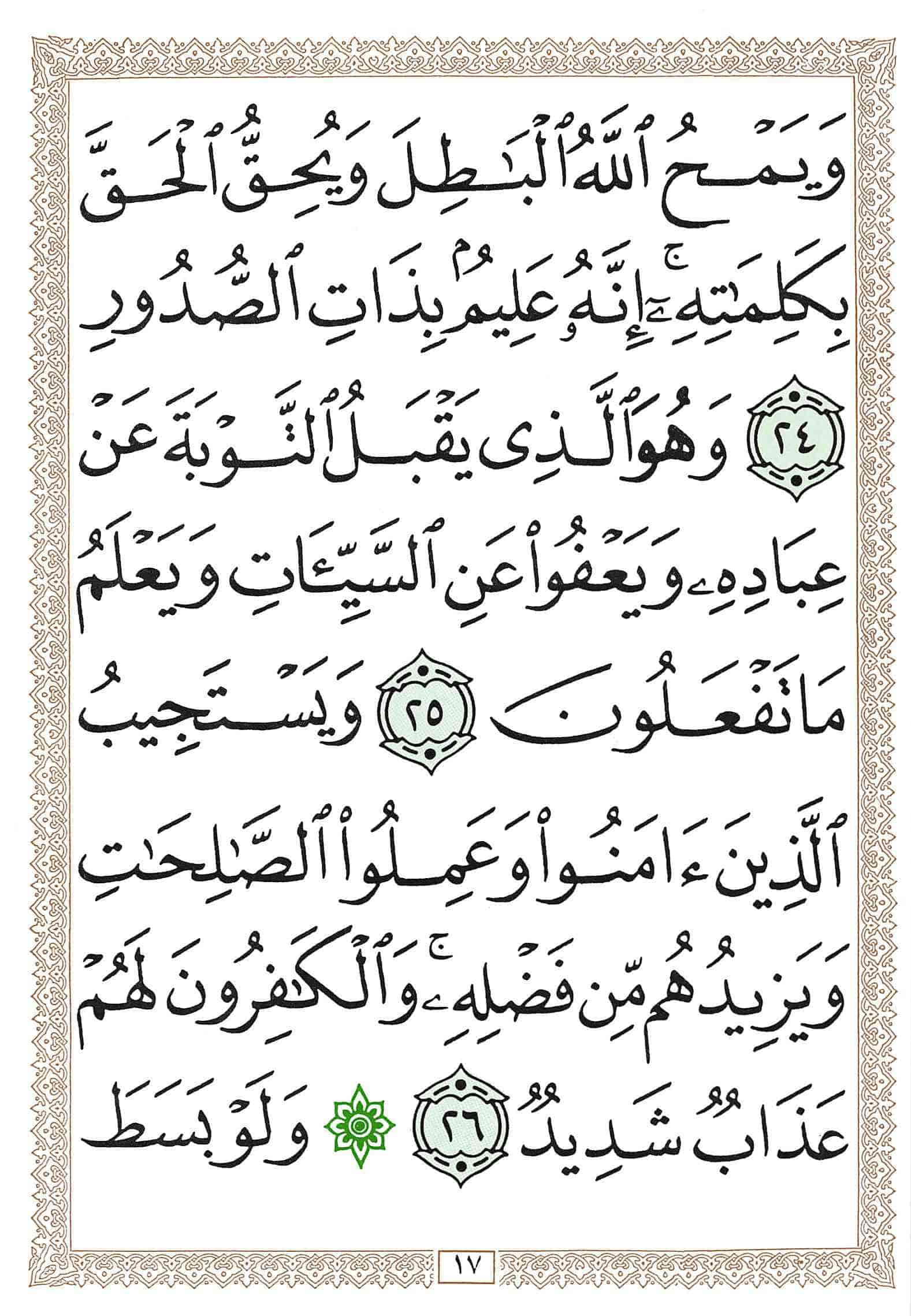 صفحة رقم 17 من قرآن الهاتف الجزء 25
