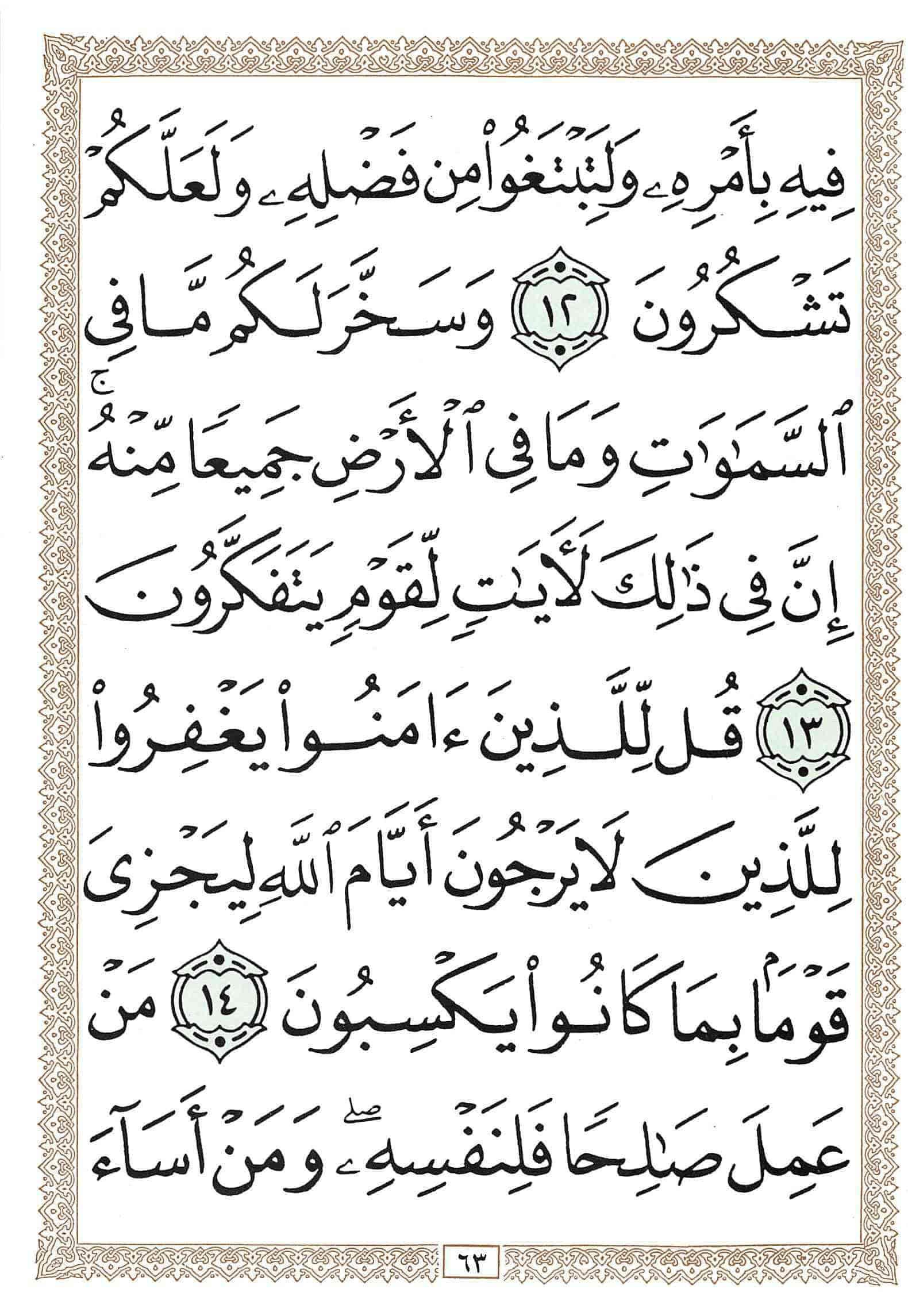 صفحة رقم 63 من قرآن الهاتف الجزء 25