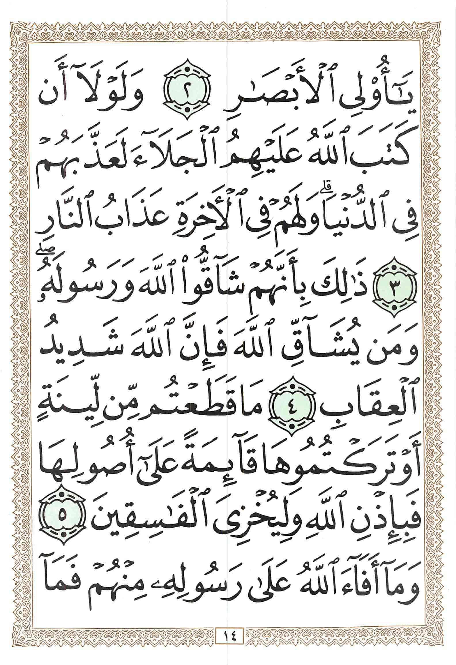 صفحة رقم 14 من قرآن الهاتف الجزء 28