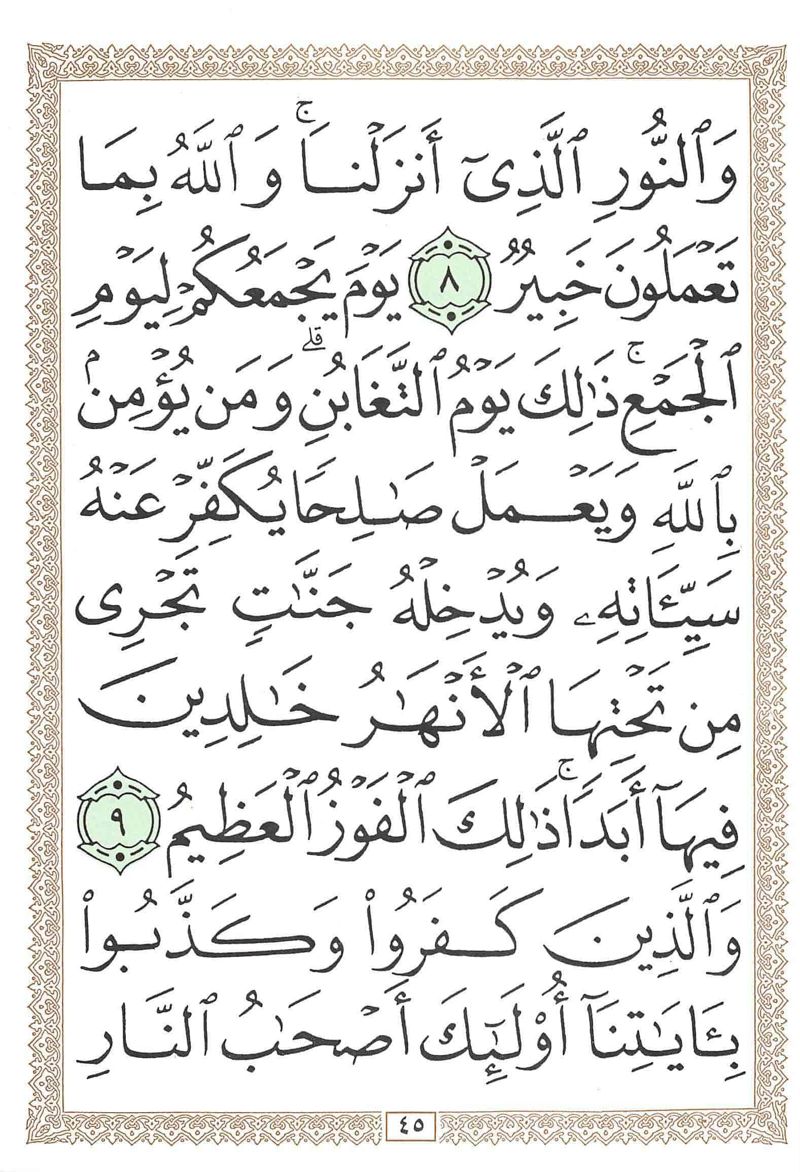 صفحة رقم 45 من قرآن الهاتف الجزء 28