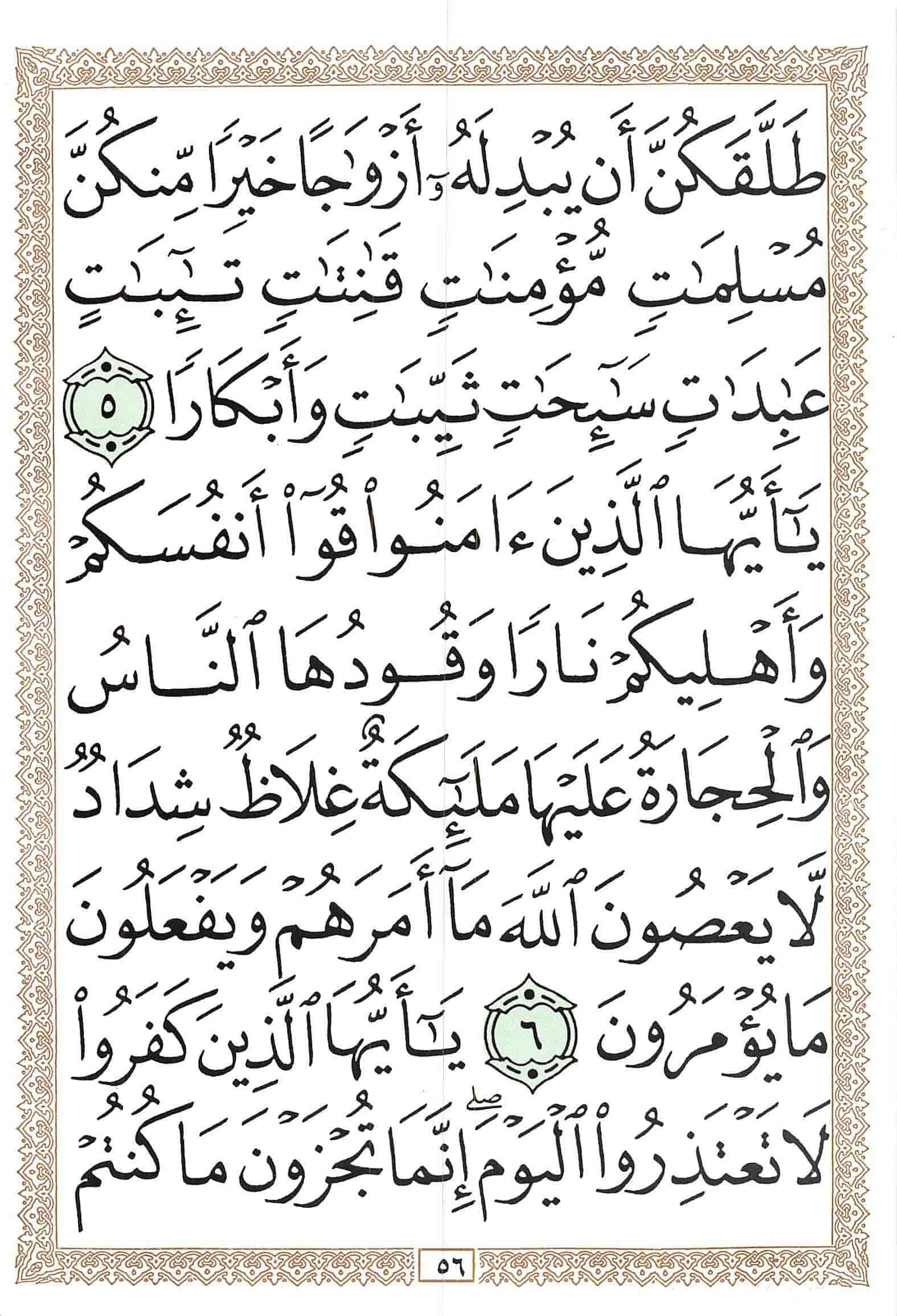 صفحة رقم 56 من قرآن الهاتف الجزء 28
