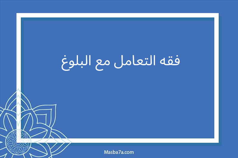فقه التعامل مع البلوغ 
